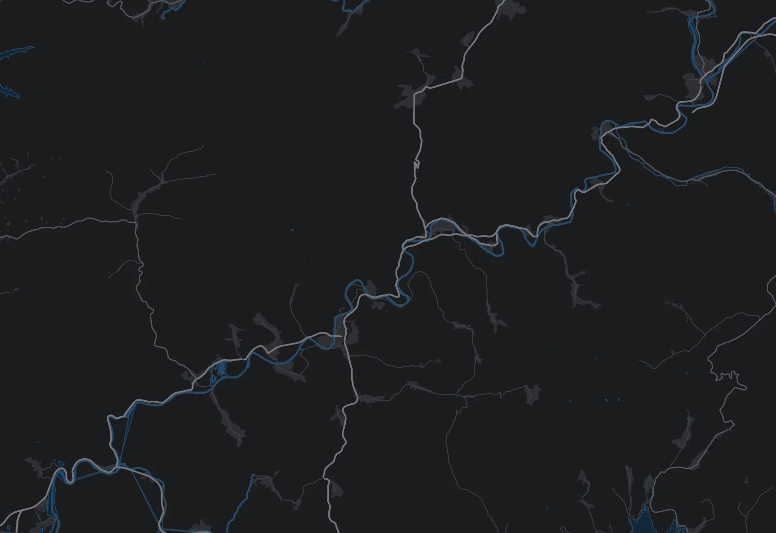 Mapa okolia Dolného Kubína: fitko Arsenal Gym a trasy z Veličnej, Istebného, Párnice, Oravského Podzámku, Zázrivej, Kraľovian aj do Krivej